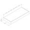 Omega National Products Maple 10 in. x 30 in. x 2-1/2 in. Wood Floating Wall Shelf 67.FS0130MUF1 - alternate 5